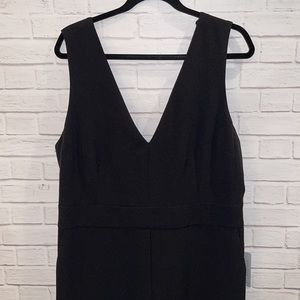 New Black Sleeveless Pants Jumpsuit Sz XL